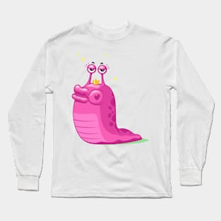 Slug Cartoon Queen Long Sleeve T-Shirt